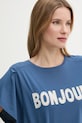 United Colors of Benetton t-shirt in cotone blu navy 3LNSD109Z