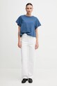Βαμβακερό μπλουζάκι United Colors of Benetton 3U53D109U μπλε SS25