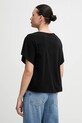 Ρούχα Βαμβακερό μπλουζάκι United Colors of Benetton 3U53D109U μαύρο