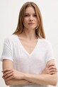 Льняная футболка United Colors of Benetton белый 37UJD401Q
