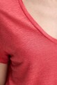 Льняная футболка United Colors of Benetton 37UJD401Q красный