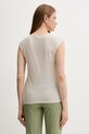 Odzież United Colors of Benetton t-shirt lniany 37UJE16B1 beżowy