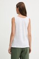Одяг Льняний топ United Colors of Benetton 37UJE8398 білий