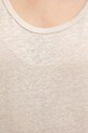 Laneni top United Colors of Benetton 37UJE8398 bež
