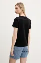 Odzież Desigual t-shirt bawełniany BRANDY 25SWTK17 czarny