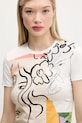 Desigual t-shirt COLLECTION biały 25SWTKAC