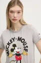 Pamučna majica Desigual MICKEY MOUSE siva 25SWTKAI