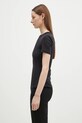 Samsoe Samsoe cotton t-shirt Saevelyn F24400022 black SS25