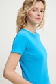 American Vintage tricou din bumbac albastru GAMI21E25