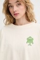 American Vintage tricou din bumbac bej JUB02BE25