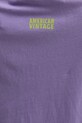 American Vintage t-shirt PYM02AE25 fioletowy