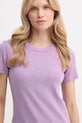 American Vintage tricou din bumbac violet SON28GE25