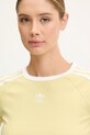 adidas Originals tricou 3-Stripes galben JD0307