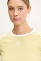 adidas Originals tricou 3-Stripes galben JD0307