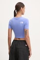 Odzież The North Face t-shirt Essential Cropped NF0A55AO0YI1 niebieski