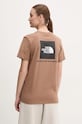 Îmbrăcăminte The North Face tricou din bumbac Box Relaxed NF0A87NK6E11 maro