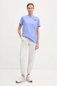 The North Face t-shirt bawełniany Box Relaxed NF0A87NK9W91 fioletowy SS25