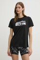 The North Face tricou sport Foundation print negru NF0A8BRZJK31