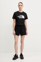 The North Face tricou Easy Relaxed NF0A8A6HJK31 negru SS25