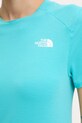 The North Face t-shirt sportowy Lightning Alpine NF0A8BT56IB1 turkusowy