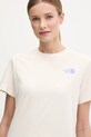 The North Face t-shirt in cotone Tailgrid Infill NF0A8C4W9731 beige