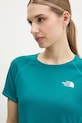 The North Face t-shirt sportowy Sunriser turkusowy NF0A8BBX6GO1