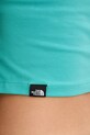 The North Face top NF0A55AQE6F1 turkusowy