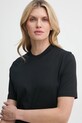 Хлопковая футболка Filippa K чёрный 30611.FK