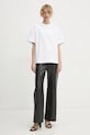 Filippa K tricou din bumbac 30648.FK alb SS25