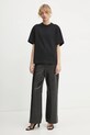 Хлопковая футболка Filippa K 30648.FK чёрный SS25