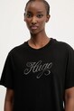 Bavlněné tričko Hugo Blue černá 50537239