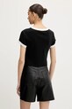 Îmbrăcăminte Hugo Blue tricou din bumbac 50537476 negru