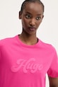 HUGO tricou din bumbac roz 50539101