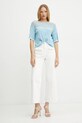 Liu Jo t-shirt TA5098.MS027 turkusowy SS25