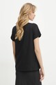 Liu Jo t-shirt bawełniany TA5170.JS923 czarny SS25