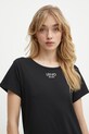 Odzież Liu Jo t-shirt bawełniany TA5170.JS923 czarny