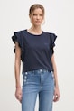 Хлопковая футболка Liu Jo тёмно-синий TA5178.J5904