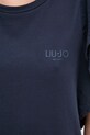 Хлопковая футболка Liu Jo TA5178.J5904 тёмно-синий