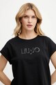 Liu Jo t-shirt czarny TA5181.JS003