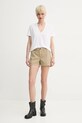 ZADIG&VOLTAIRE tricou din amestec de in JWTS02726.107 bej SS25