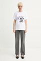Bavlnené tričko ZADIG&VOLTAIRE JWTS02734.107 biela SS25