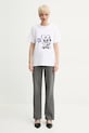 ZADIG&VOLTAIRE t-shirt bawełniany JWTS02734.107 biały SS25
