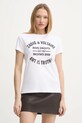 Bavlněné tričko ZADIG&VOLTAIRE potisk bílá JWTS02769.107