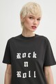 ZADIG&VOLTAIRE t-shirt bawełniany czarny JWTS02770.9