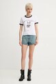 ZADIG&VOLTAIRE t-shirt z domieszką lnu JWTS02772.107 biały SS25