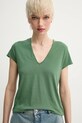 Bavlněné tričko ZADIG&VOLTAIRE zelená JWTS02786.330