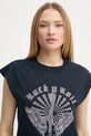 ZADIG&VOLTAIRE tricou din bumbac bleumarin JWTT01265.404
