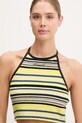 Top adidas Originals Towel S Halter žlutá JC7756