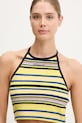 Top adidas Originals Towel S Halter κίτρινο JC7756
