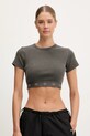 Футболка adidas Originals Rib SS Top slim сірий JD0041